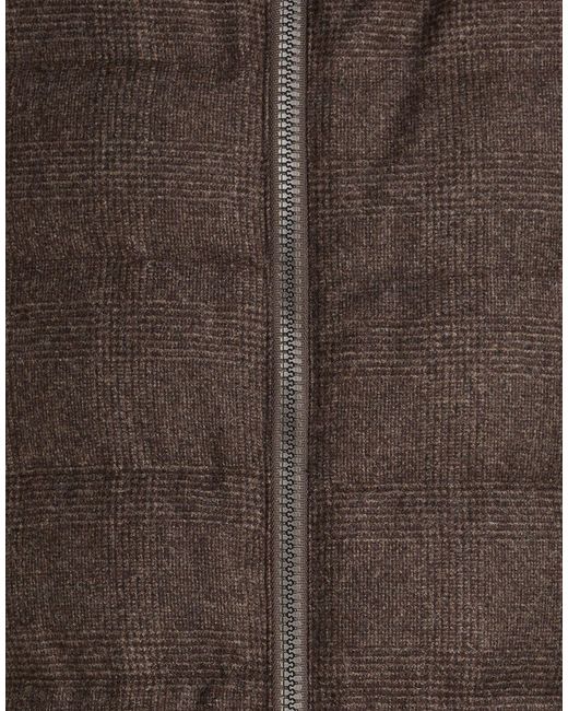 Herno Brown Puffer Wool, Cashmere for men