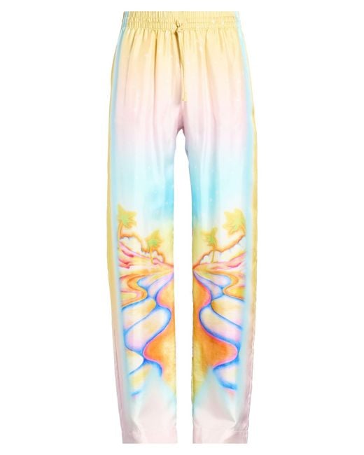 Casablanca White Pants Silk for men