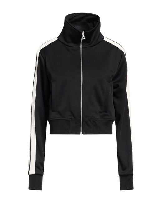 Palm Angels Black Sweatshirt Polyester, Elastane