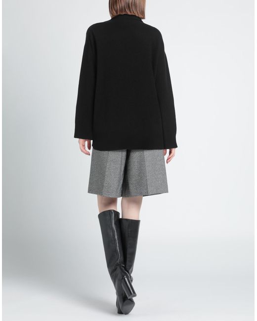 SOLOTRE Black Rollkragenpullover