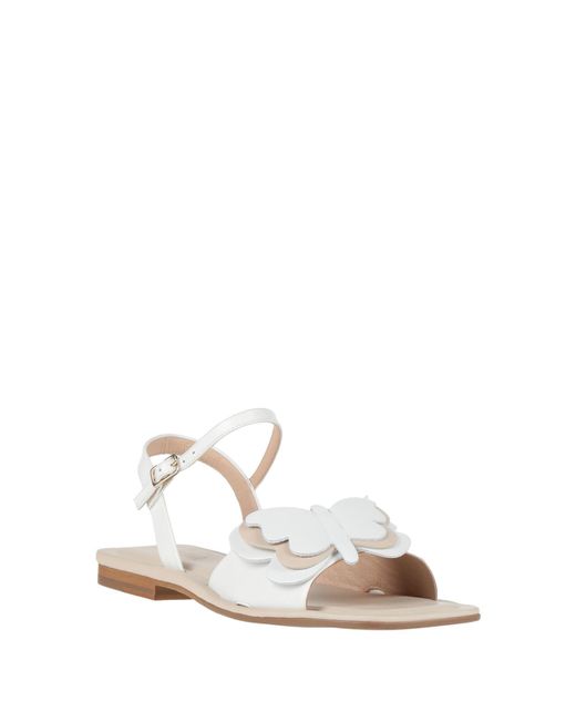 Zinda White Sandals