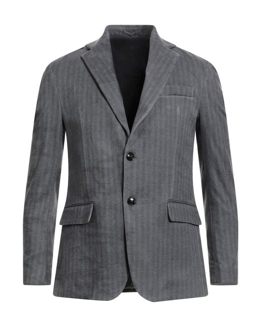 Liu Jo Gray Blazer Polyester, Viscose, Elastane for men