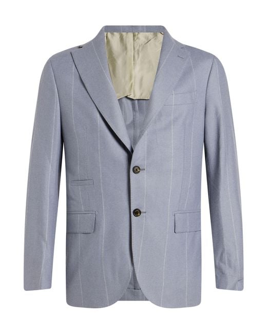 Eleventy Blue Blazer Wool, Silk, Cashmere for men