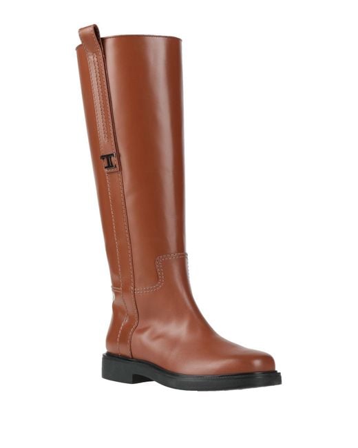 Tod's Brown Boot Leather