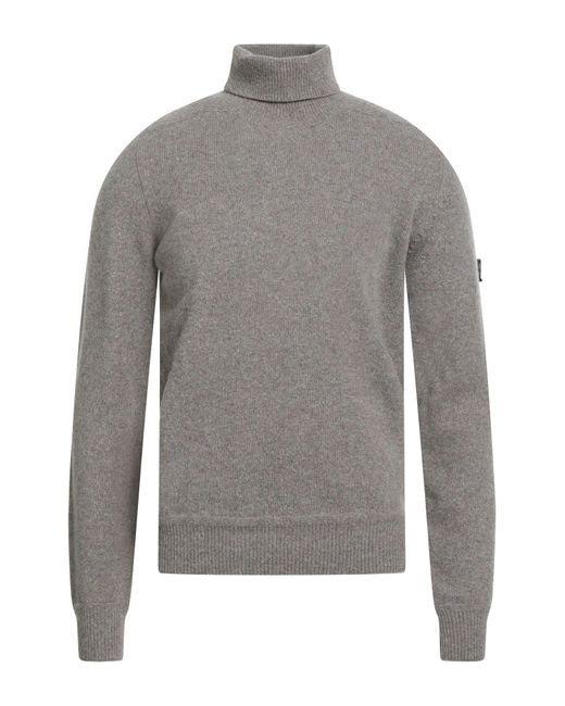 Peuterey Gray Turtleneck Wool, Polyamide for men