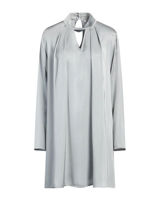 Manila Grace Gray Mini Dress Viscose