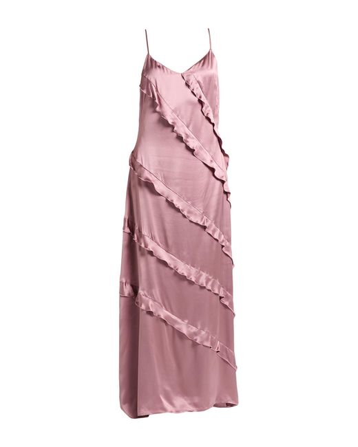 Twinset Pink Maxi-Kleid