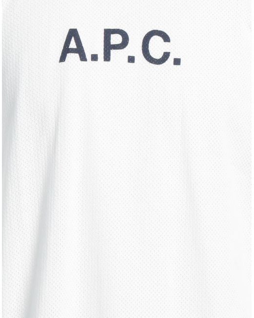 A.P.C. White T-shirt for men