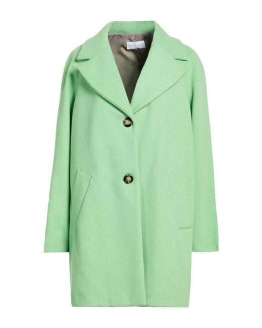 Diana Gallesi Green Light Coat Polyester