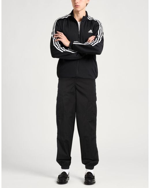 Jack & Jones Black Pants Cotton, Polyester for men