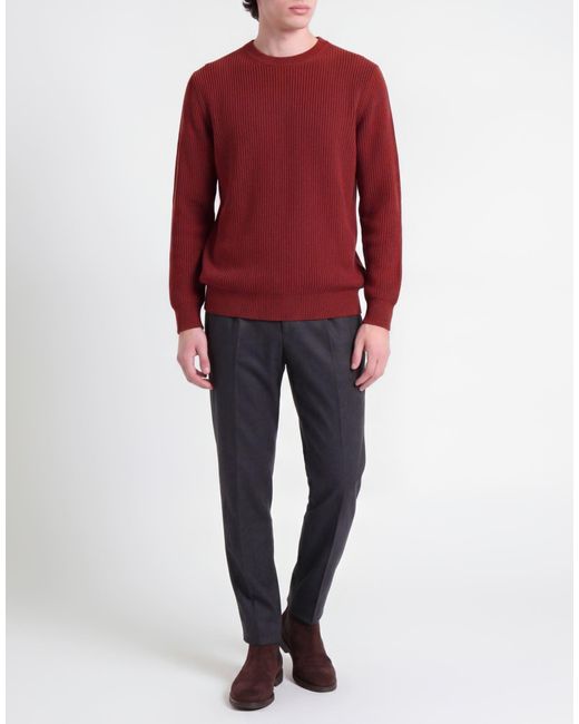 Gran Sasso Red Sweater Virgin Wool, Cashmere, Viscose for men