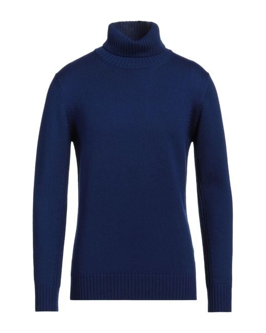 Kangra Blue Turtleneck Wool for men