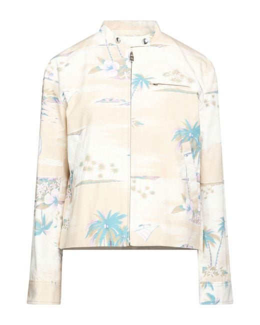 Maison Kitsuné White Jacket Cotton
