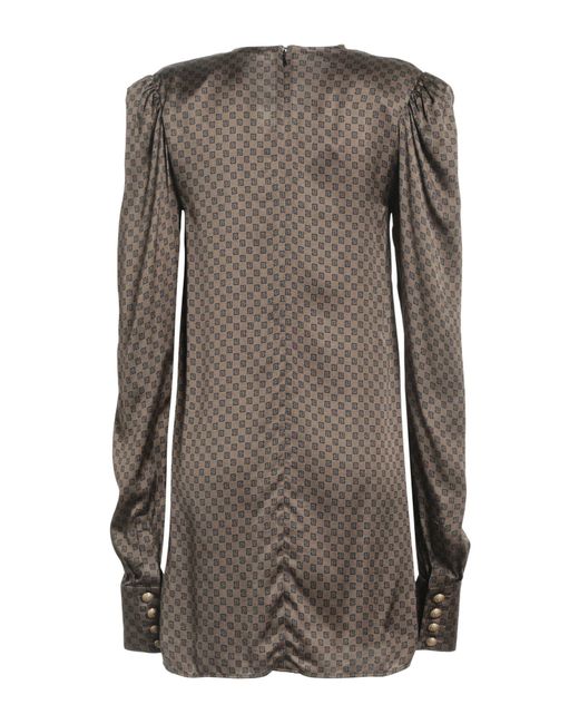 Balmain Gray Mini Dress
