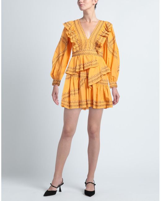 Ulla Johnson Orange Short Dress