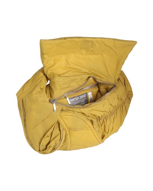 rusfrcade Metallic Mustard Handbag Textile Fibers