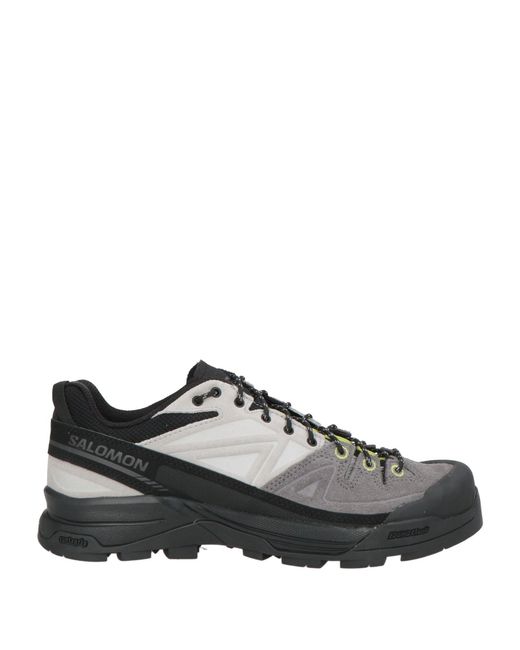 Salomon Gray Ankle Boots Leather, Synthetisches Material, Textile Fibers