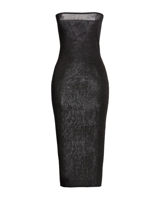 St. Agni Black Midi Dress