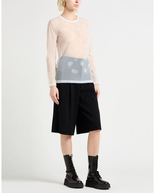 Y's Yohji Yamamoto White Top Polyester