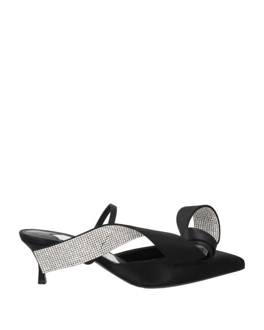 Sergio Rossi Black Pumps Textile Fibers