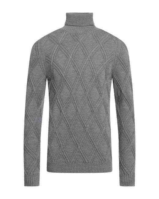 Alpha Studio Rollkragenpullover in Gray für Herren