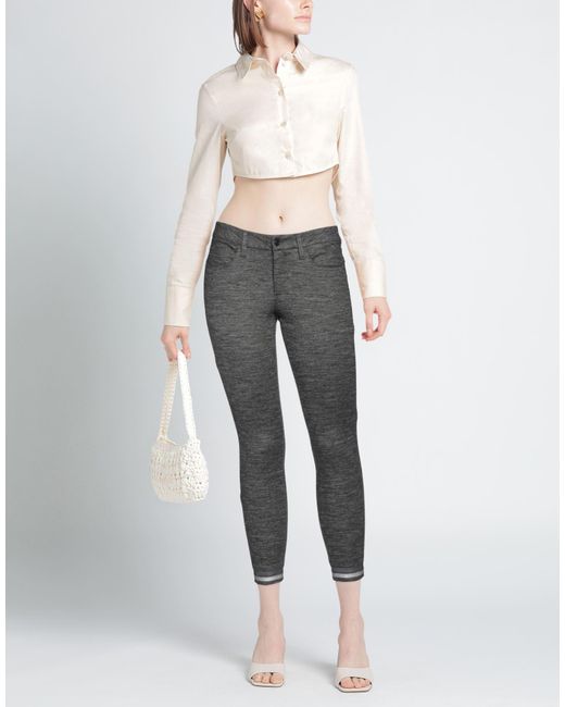 Cambio Gray Pants Polyamide, Viscose, Virgin Wool, Elastane