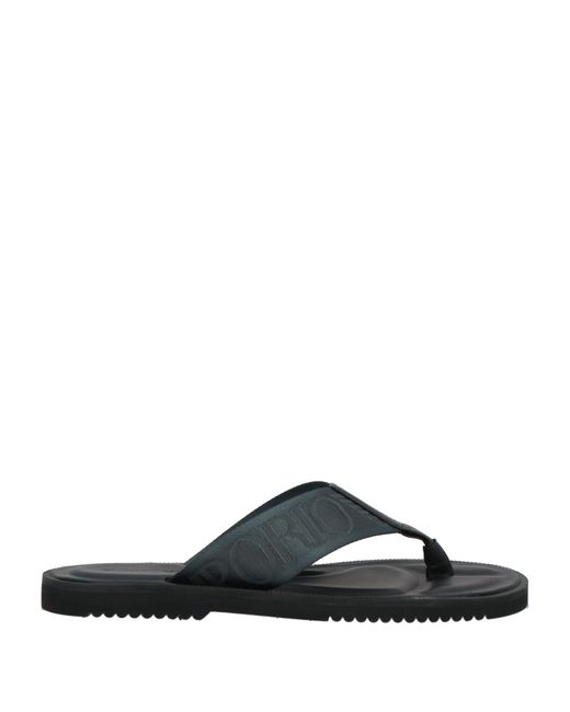 Emporio Armani Black Thong Sandal for men