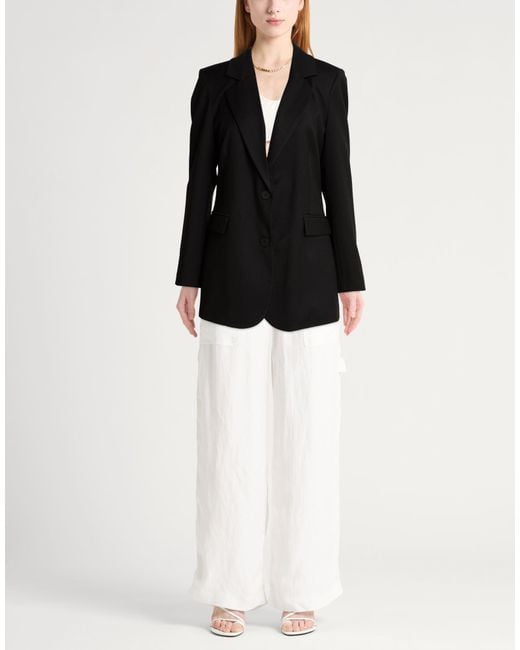 Berna Black Blazer Polyester, Viscose, Elastane