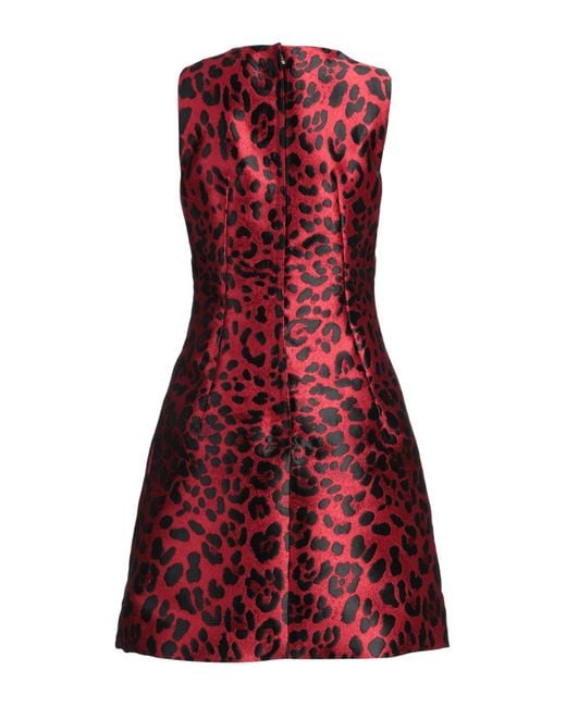 Dolce & Gabbana Red Mini Dress Polyester