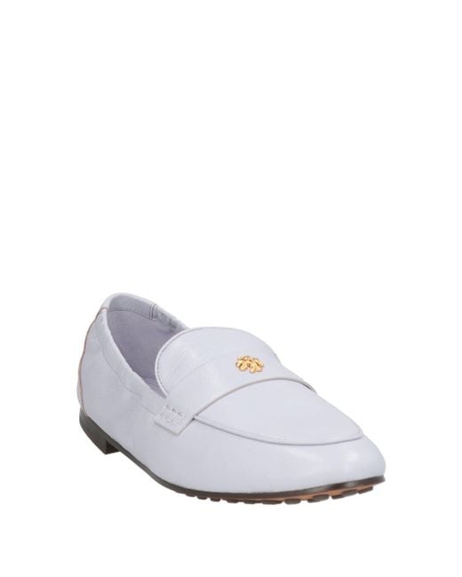 Tory Burch White Loafers