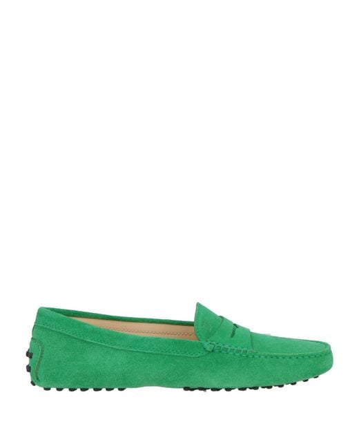 Tod's Green Loafers