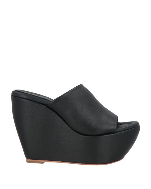 Paloma Barceló Black Idona Sandals Leather