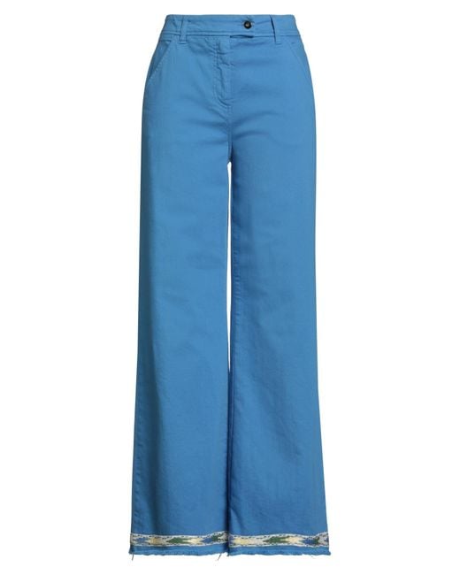 True Royal Blue Azure Jeans Cotton, Elastane