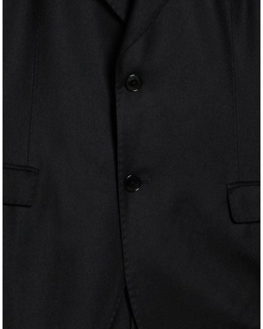 Manuel Ritz Black Suit Virgin Wool, Elastane for men