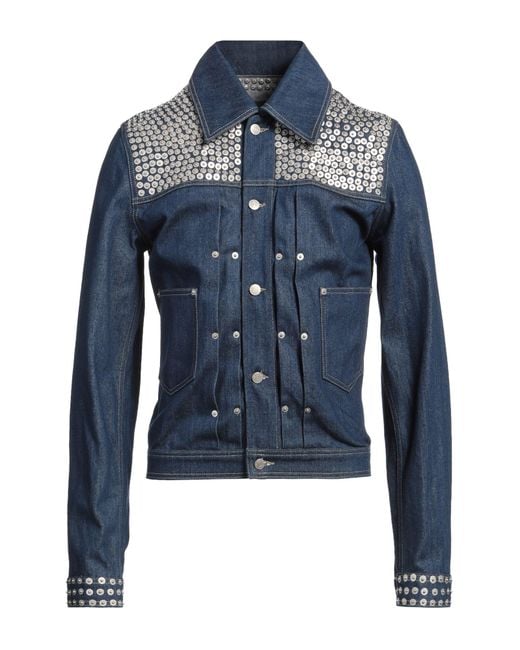 OUEST PARIS Blue Denim Outerwear for men