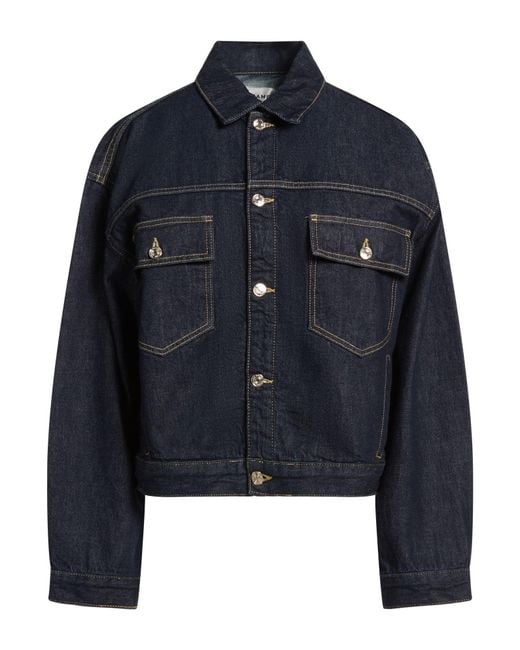 FRAME Blue Denim Outerwear