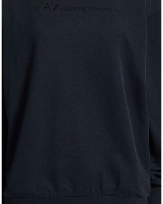 EA7 Blue Sweatshirt Cotton, Elastane