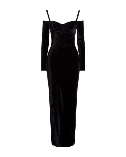 Maygel Coronel Black Maxi Dress