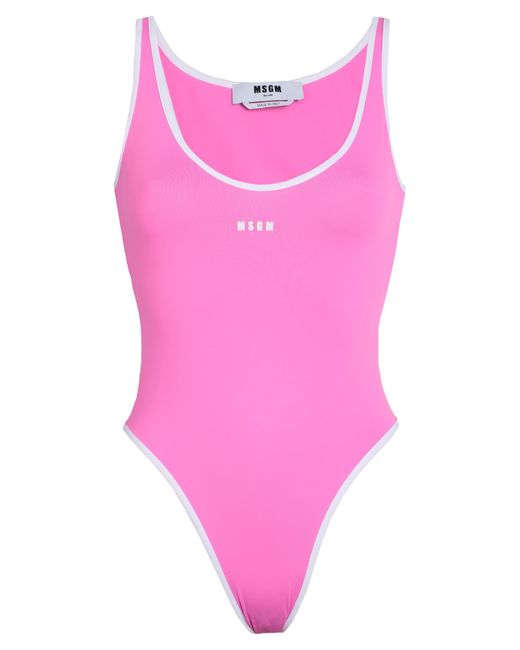 MSGM Pink One-piece Swimsuit