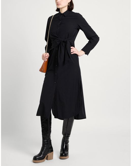 Ottod'Ame Black Midi-Kleid