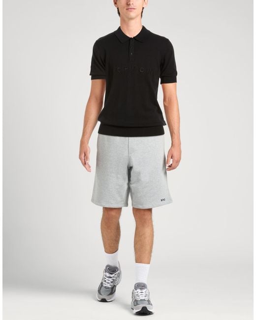 John Richmond Black Polo Shirt Cotton for men