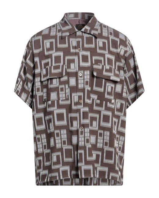 Camisa Needles de hombre de color Gray