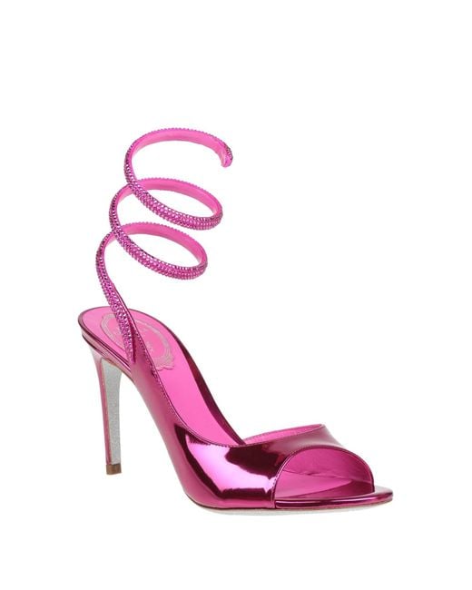 Rene Caovilla Pink Sandals