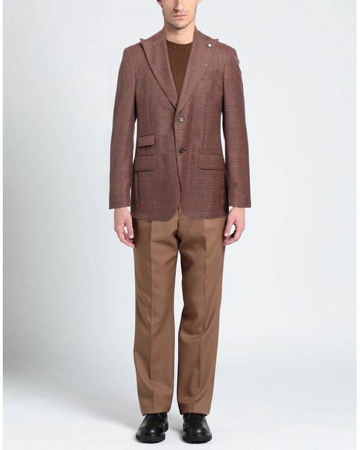 Luigi Bianchi Brown Blazer for men