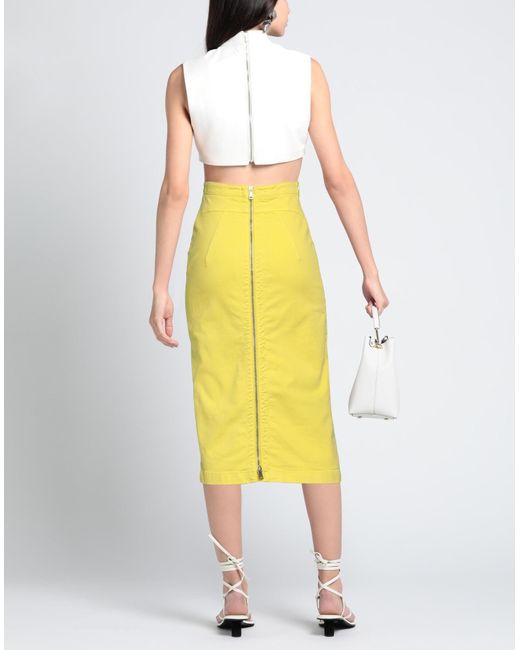 N°21 Yellow Midi Skirt