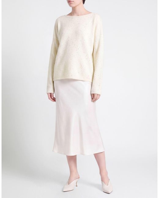 Gentry Portofino White Ivory Sweater Alpaca Wool, Mohair Wool, Viscose, Polyamide, Polyester