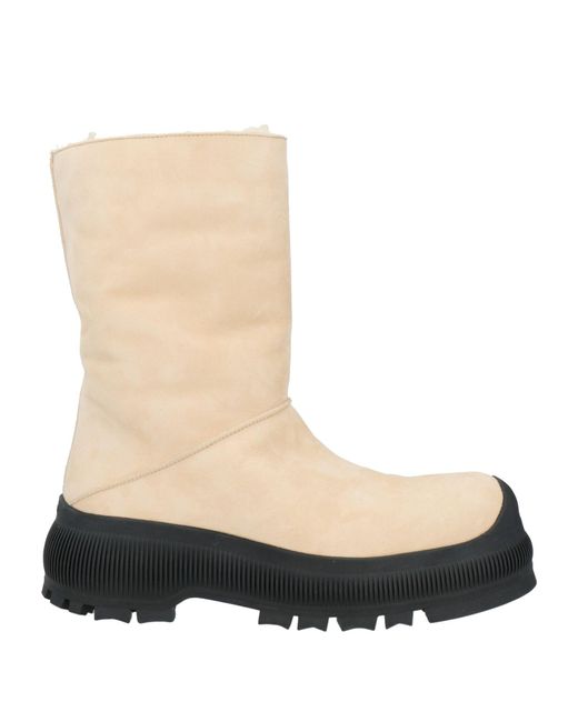 Jil Sander White Ankle Boots