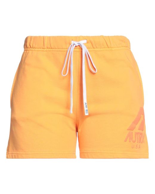 Autry Orange Shorts & Bermuda Shorts Cotton