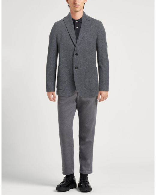 Circolo 1901 Gray Blazer Cotton, Elastane for men