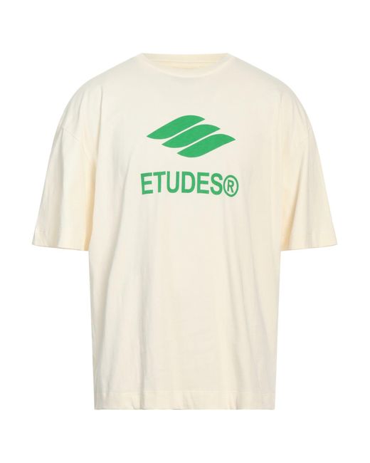 Etudes Studio White Cream T-Shirt Organic Cotton for men